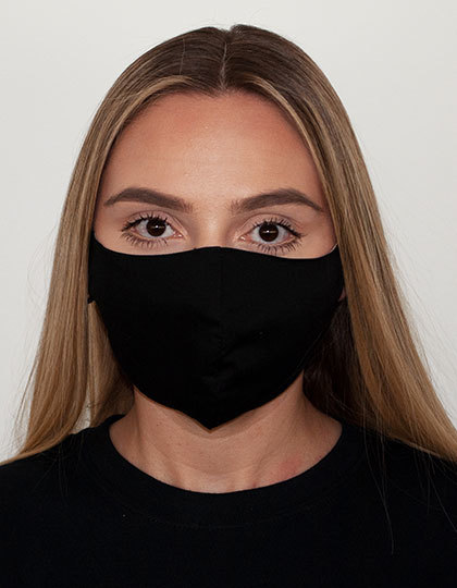 Mund-Nasen-Maske 3-lagig 100% Baumwolle in verschiedenen Farben